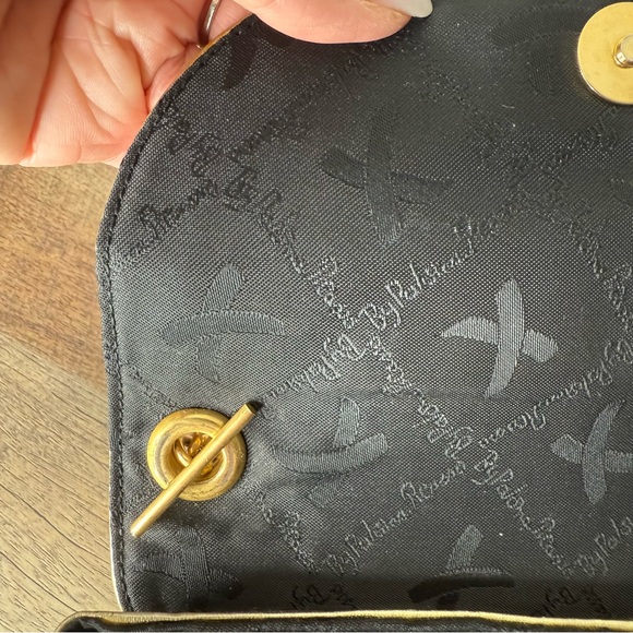 PALOMA PICASSO Vintage Gold X Bag Crossbody Chain Strap Snap Closure *Flaw* - Picture 10 of 16